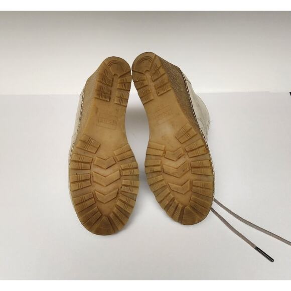 TOMS Women’s Shoes Taupe Suede Desert Wedge Ankle Booties Size 5 - Picture 8 of 9